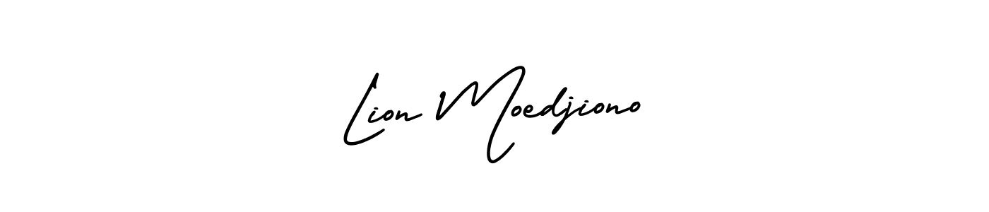 Design your own signature with our free online signature maker. With this signature software, you can create a handwritten (AmerikaSignatureDemo-Regular) signature for name Lion Moedjiono. Lion Moedjiono signature style 3 images and pictures png