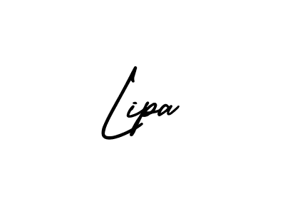 How to Draw Lipa signature style? AmerikaSignatureDemo-Regular is a latest design signature styles for name Lipa. Lipa signature style 3 images and pictures png