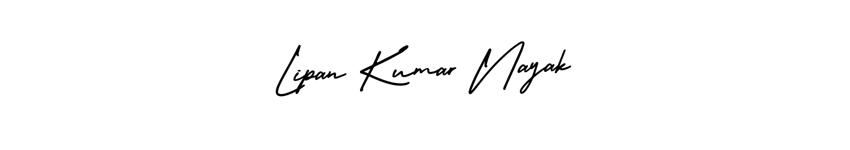 It looks lik you need a new signature style for name Lipan Kumar Nayak. Design unique handwritten (AmerikaSignatureDemo-Regular) signature with our free signature maker in just a few clicks. Lipan Kumar Nayak signature style 3 images and pictures png