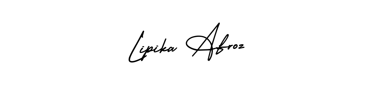 Use a signature maker to create a handwritten signature online. With this signature software, you can design (AmerikaSignatureDemo-Regular) your own signature for name Lipika Afroz. Lipika Afroz signature style 3 images and pictures png