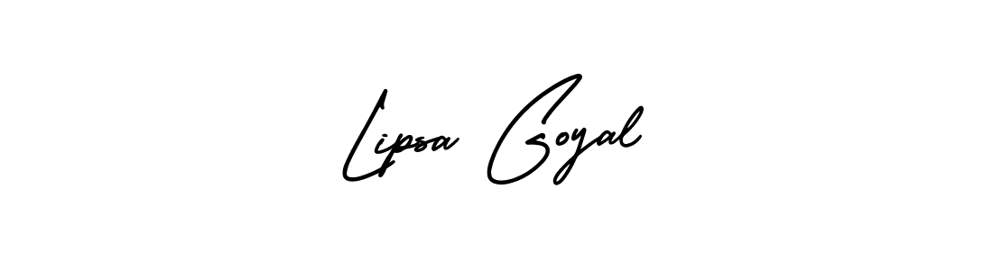 Lipsa Goyal stylish signature style. Best Handwritten Sign (AmerikaSignatureDemo-Regular) for my name. Handwritten Signature Collection Ideas for my name Lipsa Goyal. Lipsa Goyal signature style 3 images and pictures png