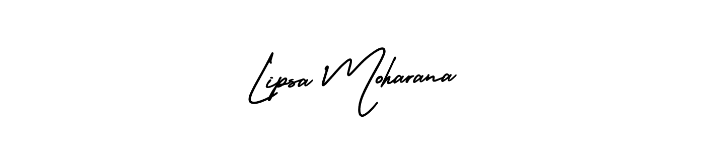 Lipsa Moharana stylish signature style. Best Handwritten Sign (AmerikaSignatureDemo-Regular) for my name. Handwritten Signature Collection Ideas for my name Lipsa Moharana. Lipsa Moharana signature style 3 images and pictures png