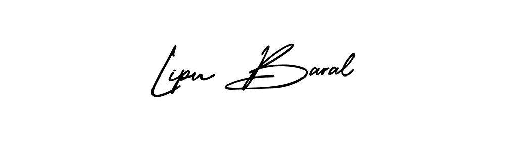 Design your own signature with our free online signature maker. With this signature software, you can create a handwritten (AmerikaSignatureDemo-Regular) signature for name Lipu Baral. Lipu Baral signature style 3 images and pictures png
