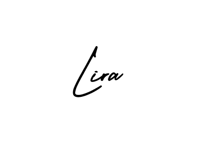 Lira stylish signature style. Best Handwritten Sign (AmerikaSignatureDemo-Regular) for my name. Handwritten Signature Collection Ideas for my name Lira. Lira signature style 3 images and pictures png