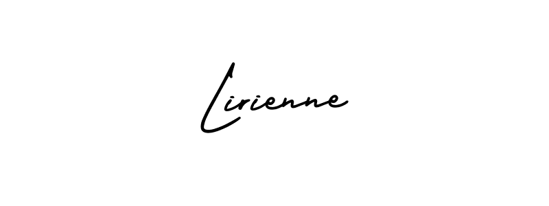 Use a signature maker to create a handwritten signature online. With this signature software, you can design (AmerikaSignatureDemo-Regular) your own signature for name Lirienne. Lirienne signature style 3 images and pictures png