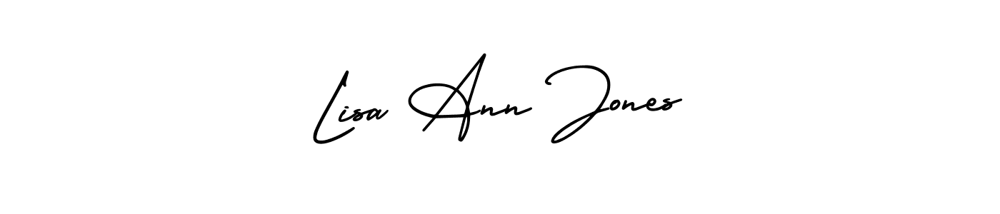 Make a beautiful signature design for name Lisa Ann Jones. With this signature (AmerikaSignatureDemo-Regular) style, you can create a handwritten signature for free. Lisa Ann Jones signature style 3 images and pictures png