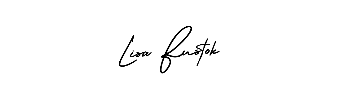 Best and Professional Signature Style for Lisa Fustok. AmerikaSignatureDemo-Regular Best Signature Style Collection. Lisa Fustok signature style 3 images and pictures png