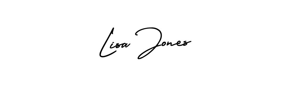 Design your own signature with our free online signature maker. With this signature software, you can create a handwritten (AmerikaSignatureDemo-Regular) signature for name Lisa Jones. Lisa Jones signature style 3 images and pictures png