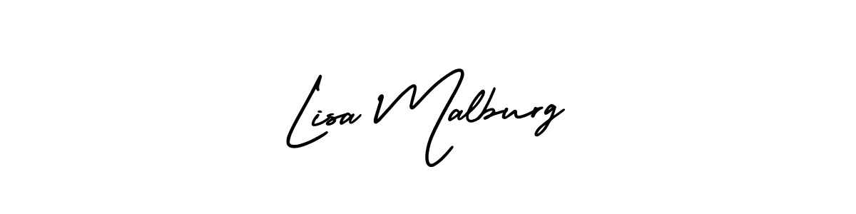 Use a signature maker to create a handwritten signature online. With this signature software, you can design (AmerikaSignatureDemo-Regular) your own signature for name Lisa Malburg. Lisa Malburg signature style 3 images and pictures png