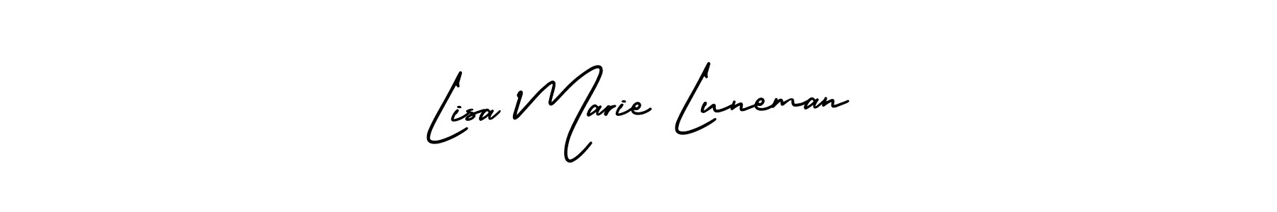 Also we have Lisa Marie Luneman name is the best signature style. Create professional handwritten signature collection using AmerikaSignatureDemo-Regular autograph style. Lisa Marie Luneman signature style 3 images and pictures png