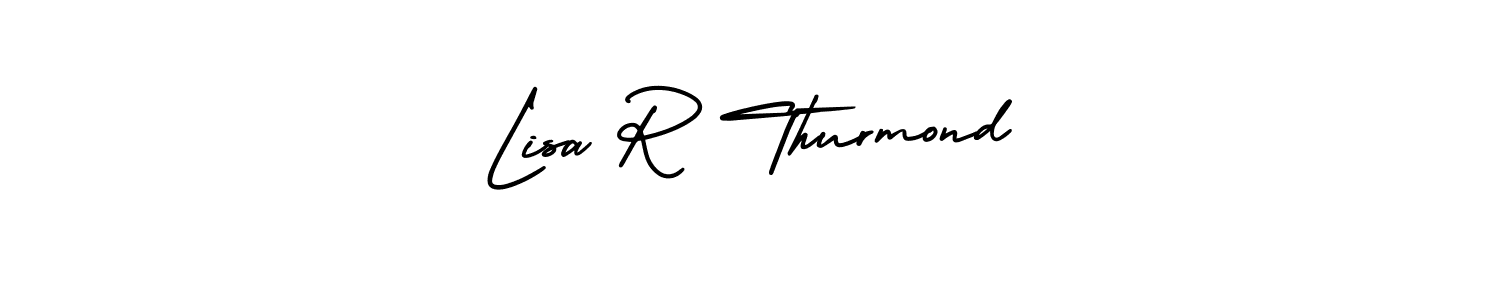 AmerikaSignatureDemo-Regular is a professional signature style that is perfect for those who want to add a touch of class to their signature. It is also a great choice for those who want to make their signature more unique. Get Lisa R Thurmond name to fancy signature for free. Lisa R Thurmond signature style 3 images and pictures png