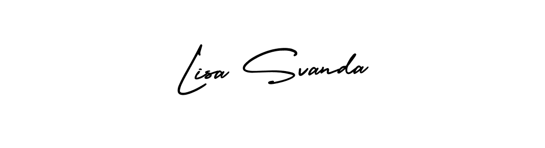 This is the best signature style for the Lisa Svanda name. Also you like these signature font (AmerikaSignatureDemo-Regular). Mix name signature. Lisa Svanda signature style 3 images and pictures png