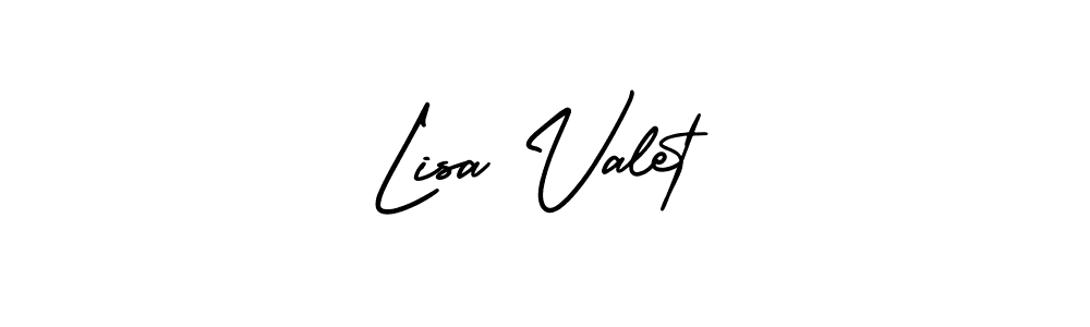 Best and Professional Signature Style for Lisa Valet. AmerikaSignatureDemo-Regular Best Signature Style Collection. Lisa Valet signature style 3 images and pictures png