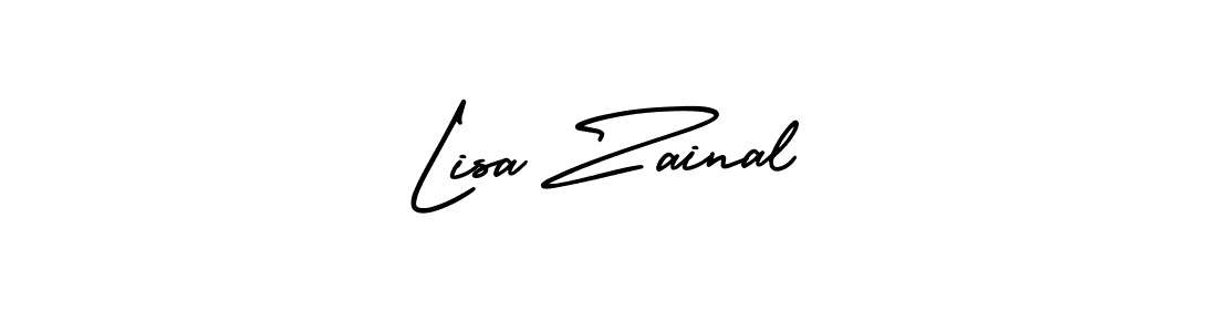 Use a signature maker to create a handwritten signature online. With this signature software, you can design (AmerikaSignatureDemo-Regular) your own signature for name Lisa Zainal. Lisa Zainal signature style 3 images and pictures png