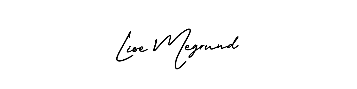 Create a beautiful signature design for name Lise Megrund. With this signature (AmerikaSignatureDemo-Regular) fonts, you can make a handwritten signature for free. Lise Megrund signature style 3 images and pictures png