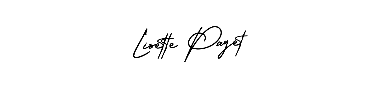 Make a beautiful signature design for name Lisette Payet. With this signature (AmerikaSignatureDemo-Regular) style, you can create a handwritten signature for free. Lisette Payet signature style 3 images and pictures png