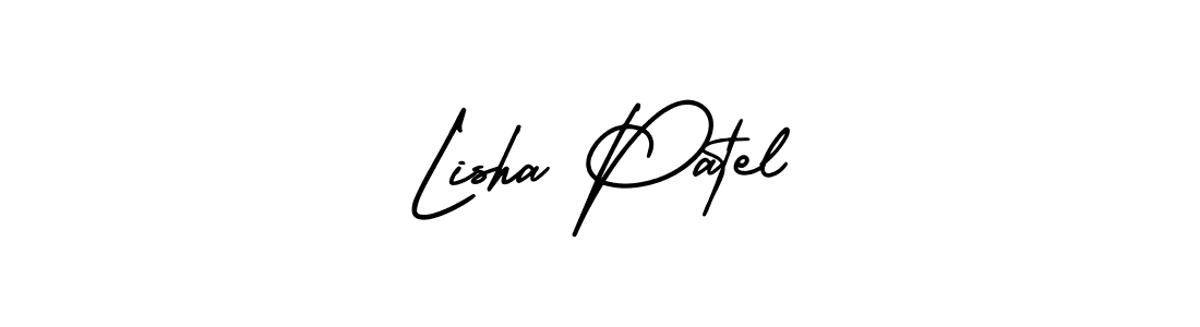 Make a short Lisha Patel signature style. Manage your documents anywhere anytime using AmerikaSignatureDemo-Regular. Create and add eSignatures, submit forms, share and send files easily. Lisha Patel signature style 3 images and pictures png