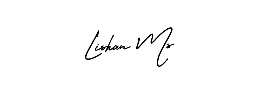 Check out images of Autograph of Lishan Ms name. Actor Lishan Ms Signature Style. AmerikaSignatureDemo-Regular is a professional sign style online. Lishan Ms signature style 3 images and pictures png