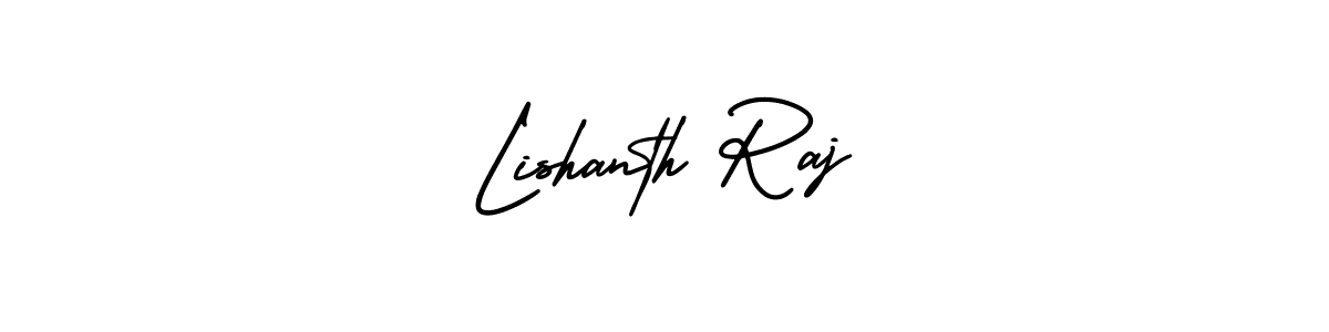 Create a beautiful signature design for name Lishanth Raj. With this signature (AmerikaSignatureDemo-Regular) fonts, you can make a handwritten signature for free. Lishanth Raj signature style 3 images and pictures png