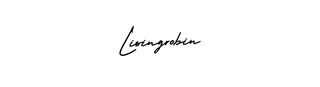 It looks lik you need a new signature style for name Lisingrobin. Design unique handwritten (AmerikaSignatureDemo-Regular) signature with our free signature maker in just a few clicks. Lisingrobin signature style 3 images and pictures png