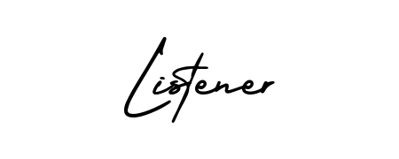 Similarly AmerikaSignatureDemo-Regular is the best handwritten signature design. Signature creator online. You can use it as an online autograph creator for name Listener. Listener signature style 3 images and pictures png