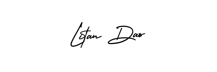 Create a beautiful signature design for name Litan Das. With this signature (AmerikaSignatureDemo-Regular) fonts, you can make a handwritten signature for free. Litan Das signature style 3 images and pictures png