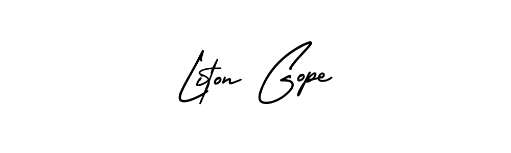 Here are the top 10 professional signature styles for the name Liton Gope. These are the best autograph styles you can use for your name. Liton Gope signature style 3 images and pictures png