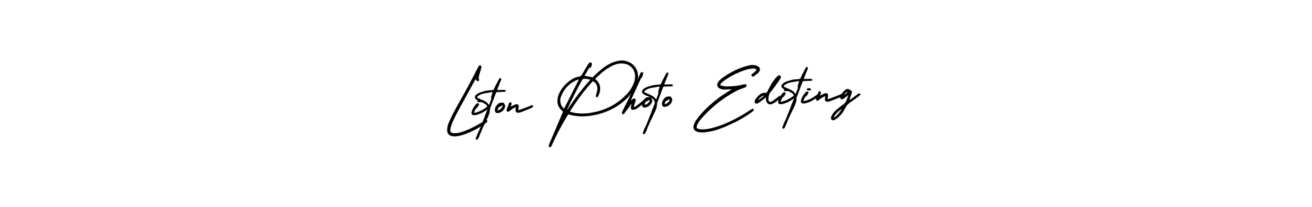 Make a beautiful signature design for name Liton Photo Editing. Use this online signature maker to create a handwritten signature for free. Liton Photo Editing signature style 3 images and pictures png