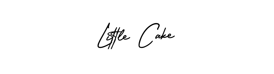 You should practise on your own different ways (AmerikaSignatureDemo-Regular) to write your name (Little Cake) in signature. don't let someone else do it for you. Little Cake signature style 3 images and pictures png