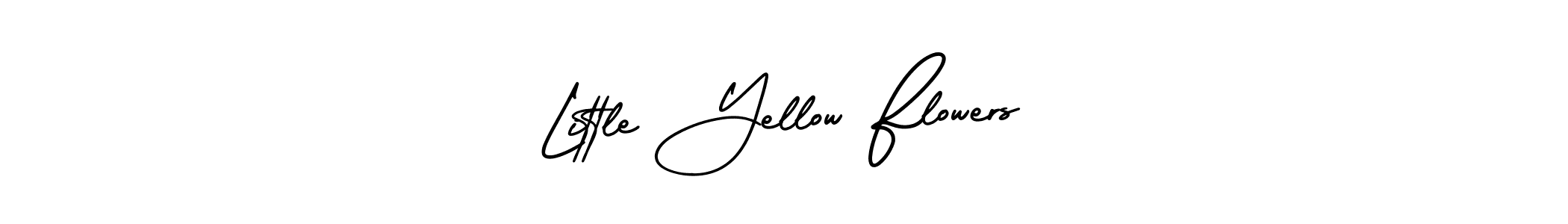 if you are searching for the best signature style for your name Little Yellow Flowers. so please give up your signature search. here we have designed multiple signature styles  using AmerikaSignatureDemo-Regular. Little Yellow Flowers signature style 3 images and pictures png