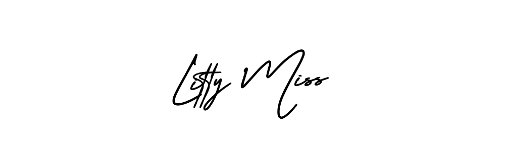 Similarly AmerikaSignatureDemo-Regular is the best handwritten signature design. Signature creator online .You can use it as an online autograph creator for name Litty Miss. Litty Miss signature style 3 images and pictures png