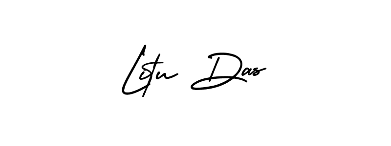 Make a beautiful signature design for name Litu Das. With this signature (AmerikaSignatureDemo-Regular) style, you can create a handwritten signature for free. Litu Das signature style 3 images and pictures png