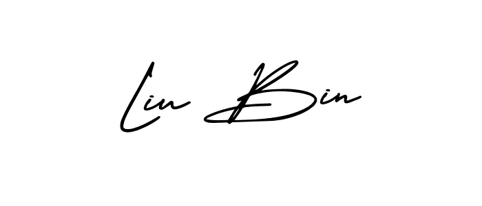 Create a beautiful signature design for name Liu Bin. With this signature (AmerikaSignatureDemo-Regular) fonts, you can make a handwritten signature for free. Liu Bin signature style 3 images and pictures png
