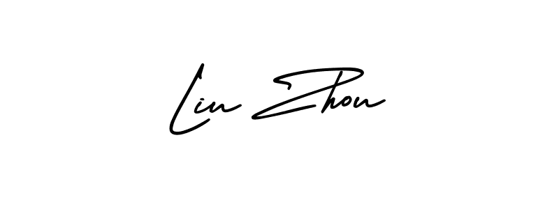 Once you've used our free online signature maker to create your best signature AmerikaSignatureDemo-Regular style, it's time to enjoy all of the benefits that Liu Zhou name signing documents. Liu Zhou signature style 3 images and pictures png