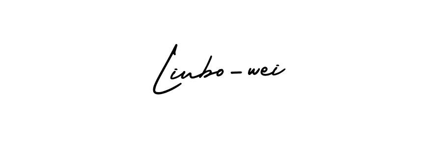 Create a beautiful signature design for name Liubo-wei. With this signature (AmerikaSignatureDemo-Regular) fonts, you can make a handwritten signature for free. Liubo-wei signature style 3 images and pictures png