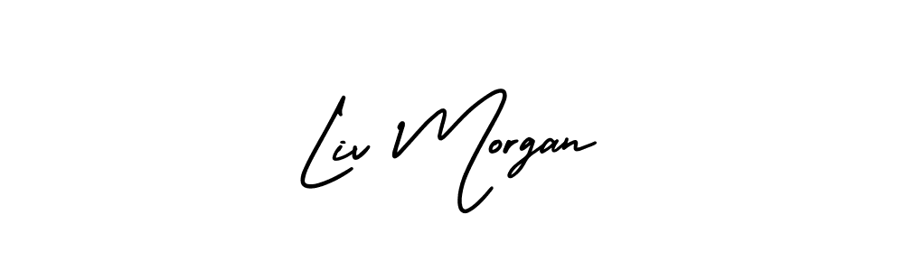 Best and Professional Signature Style for Liv Morgan. AmerikaSignatureDemo-Regular Best Signature Style Collection. Liv Morgan signature style 3 images and pictures png