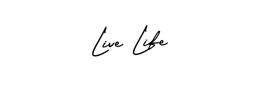 It looks lik you need a new signature style for name Live Life. Design unique handwritten (AmerikaSignatureDemo-Regular) signature with our free signature maker in just a few clicks. Live Life signature style 3 images and pictures png