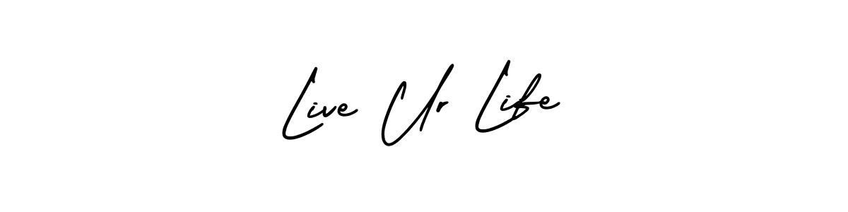 Use a signature maker to create a handwritten signature online. With this signature software, you can design (AmerikaSignatureDemo-Regular) your own signature for name Live Ur Life. Live Ur Life signature style 3 images and pictures png