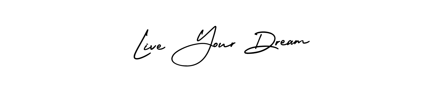 Live Your Dream stylish signature style. Best Handwritten Sign (AmerikaSignatureDemo-Regular) for my name. Handwritten Signature Collection Ideas for my name Live Your Dream. Live Your Dream signature style 3 images and pictures png