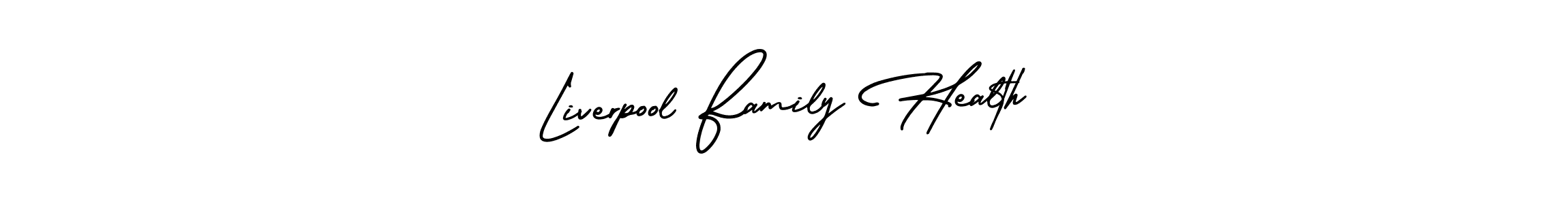 Create a beautiful signature design for name Liverpool Family Health. With this signature (AmerikaSignatureDemo-Regular) fonts, you can make a handwritten signature for free. Liverpool Family Health signature style 3 images and pictures png