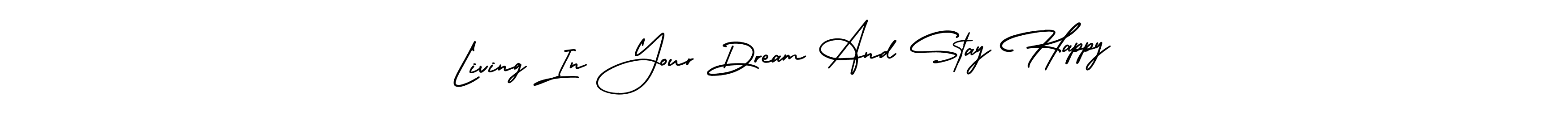 How to make Living In Your Dream And Stay Happy name signature. Use AmerikaSignatureDemo-Regular style for creating short signs online. This is the latest handwritten sign. Living In Your Dream And Stay Happy signature style 3 images and pictures png