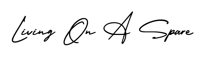 A dynamic signature style for Living On A Spare using AmerikaSignatureDemo-Regular script. Designed to look authentic, handwritten, and professional. Living On A Spare signature style 3 images and pictures png