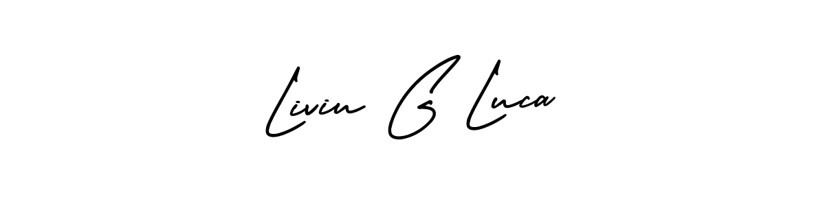 Make a short Liviu G Luca signature style. Manage your documents anywhere anytime using AmerikaSignatureDemo-Regular. Create and add eSignatures, submit forms, share and send files easily. Liviu G Luca signature style 3 images and pictures png