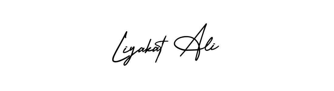 How to Draw Liyakat Ali signature style? AmerikaSignatureDemo-Regular is a latest design signature styles for name Liyakat Ali. Liyakat Ali signature style 3 images and pictures png