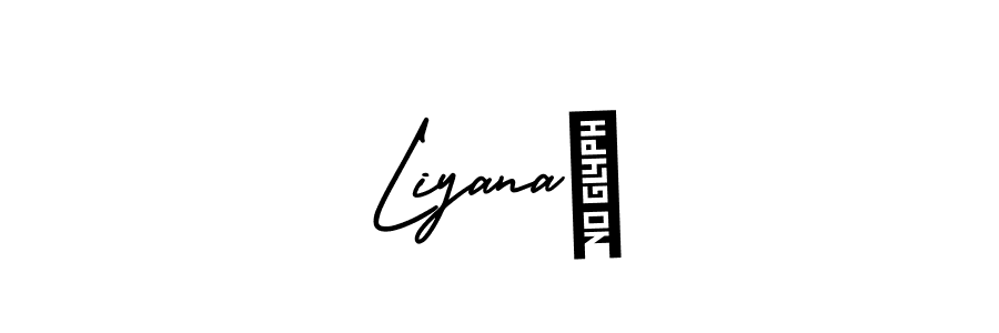 How to make Liyana♡ name signature. Use AmerikaSignatureDemo-Regular style for creating short signs online. This is the latest handwritten sign. Liyana♡ signature style 3 images and pictures png