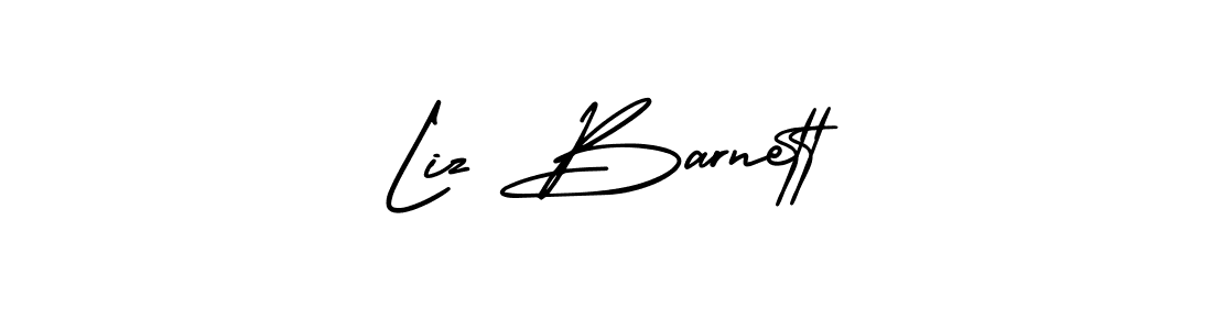 This is the best signature style for the Liz Barnett name. Also you like these signature font (AmerikaSignatureDemo-Regular). Mix name signature. Liz Barnett signature style 3 images and pictures png