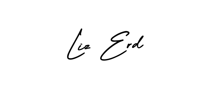 Liz Erd stylish signature style. Best Handwritten Sign (AmerikaSignatureDemo-Regular) for my name. Handwritten Signature Collection Ideas for my name Liz Erd. Liz Erd signature style 3 images and pictures png