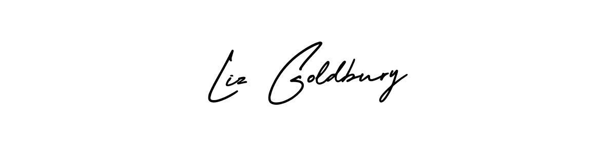 This is the best signature style for the Liz Goldbury name. Also you like these signature font (AmerikaSignatureDemo-Regular). Mix name signature. Liz Goldbury signature style 3 images and pictures png