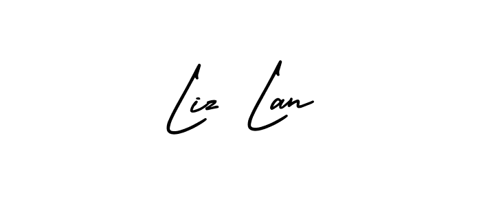 Best and Professional Signature Style for Liz Lan. AmerikaSignatureDemo-Regular Best Signature Style Collection. Liz Lan signature style 3 images and pictures png