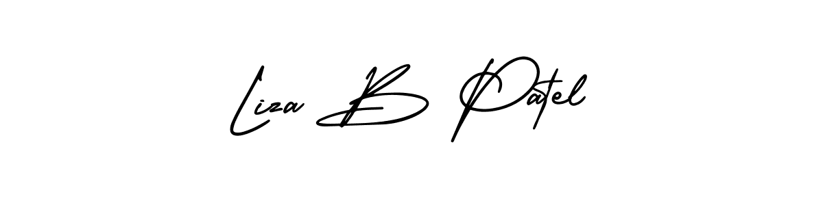 How to Draw Liza B Patel signature style? AmerikaSignatureDemo-Regular is a latest design signature styles for name Liza B Patel. Liza B Patel signature style 3 images and pictures png